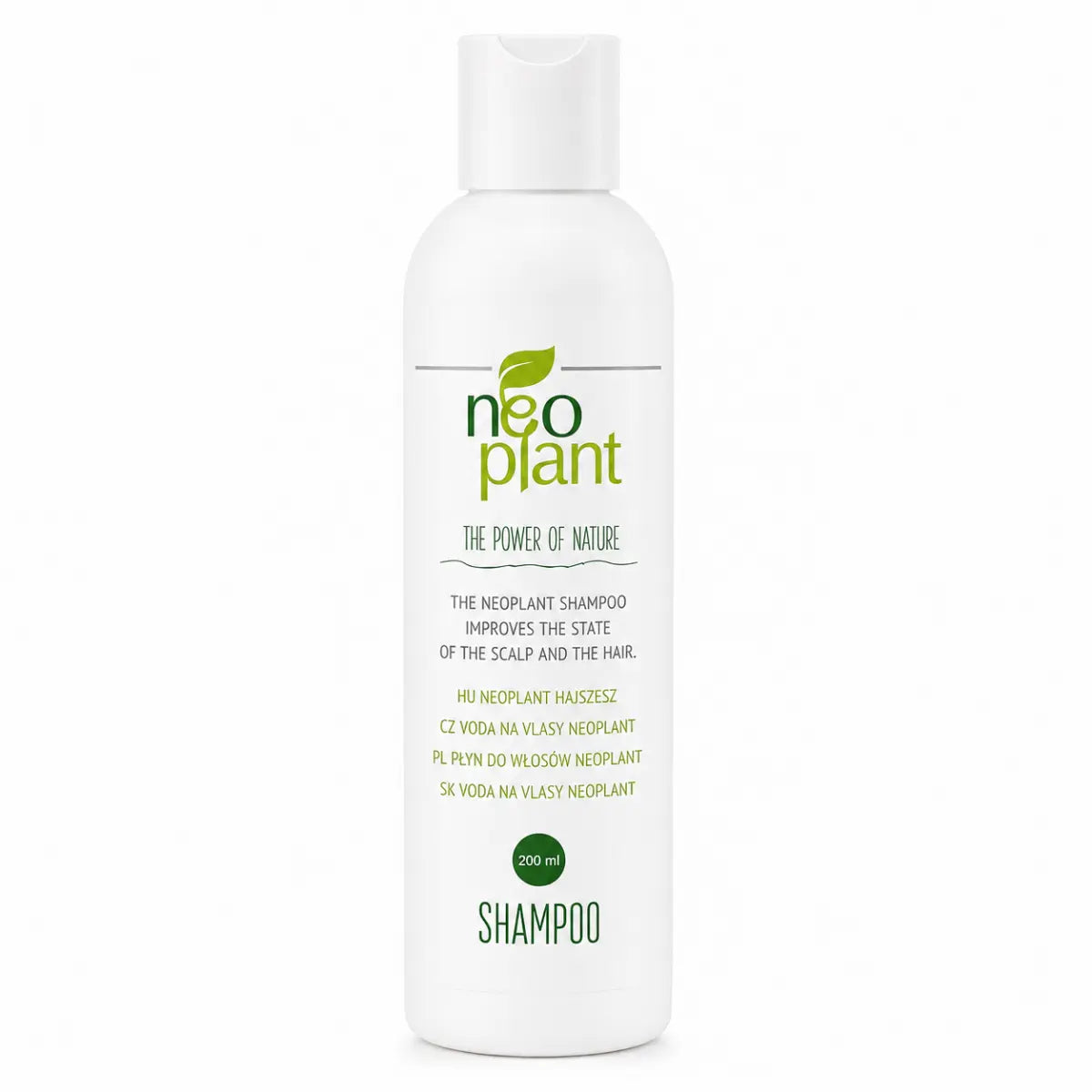 Neoplant Shampoo 200 ml – természetes növényi sampon viszkető, sebesedő, korpás és érzékeny fejbőr ápolására
