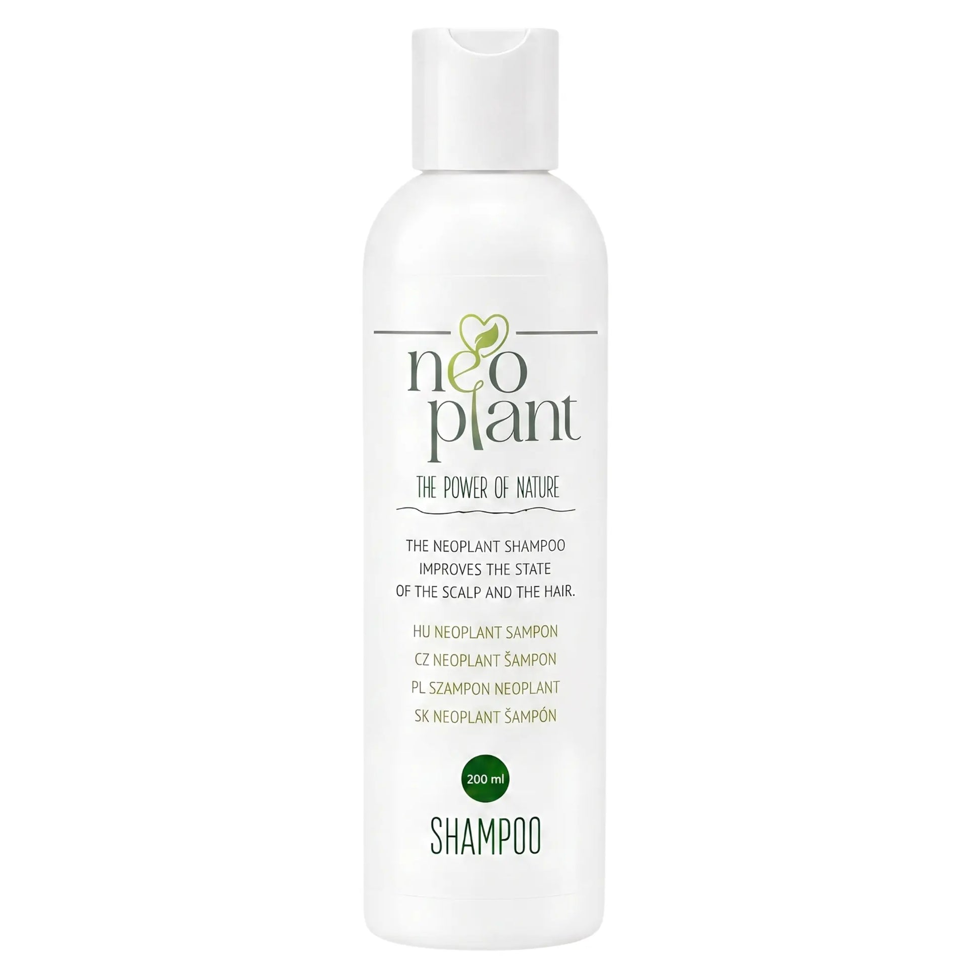 Neoplant Shampoo 200 ml – természetes növényi sampon viszkető, irritált, korpás és érzékeny fejbőr ápolására