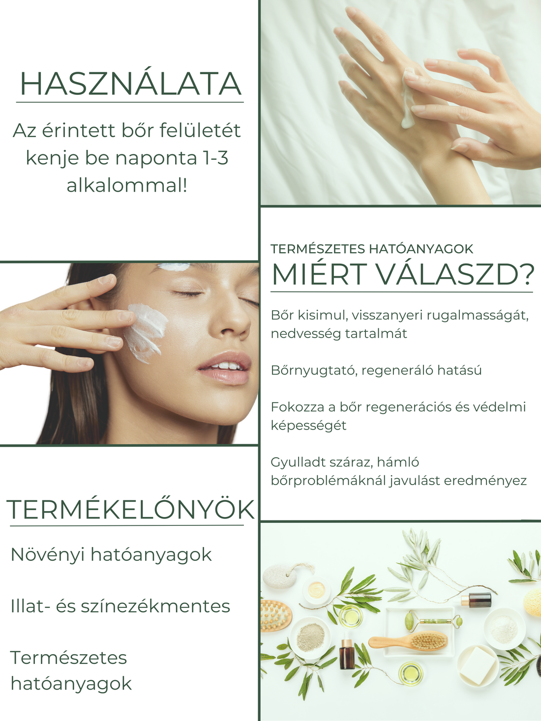 A Neoplant natúr krém használata gyulladt száraz, hámló bőrproblémáknál javulást eredményez. Enyhíti az ekcéma és pikkelysömör tüneteit.