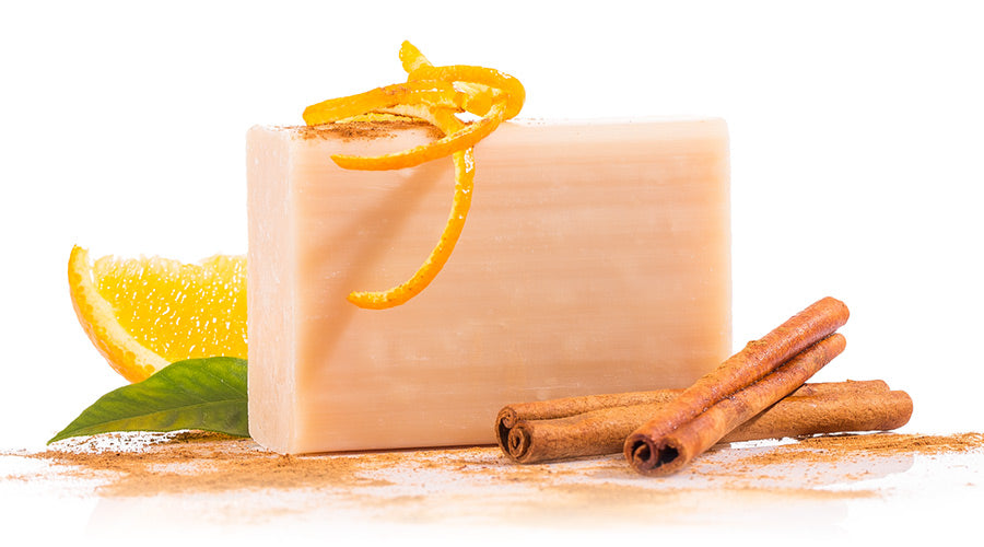 Yamuna Orange-cinnamon cold pressed soap